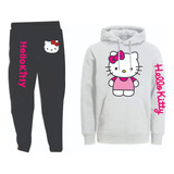 Conjuntos Sudadera Hello Kitty Niñas Adultos Sudadera+buzo