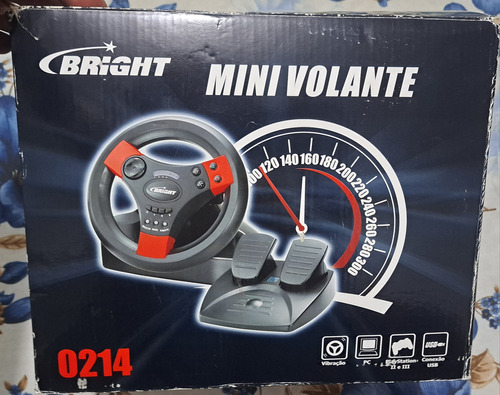 Mini Volante Bright Ps2 Ps3 Pc.