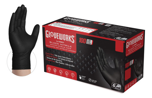 Gloveworks Hd Guantes Desechables Industriales De Nitrilo Ne