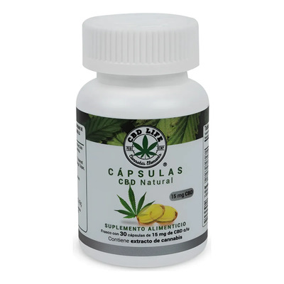 Cápsulas Cbdlife Natural De 15mg X 30 Caps | Meses sin interés