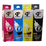 Kit X 4 Tintas Genericas 664 Para Epson L110 L120 L210 L550 