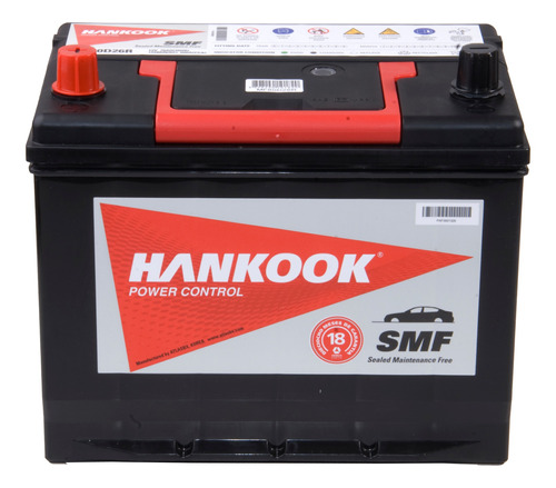 Batería Hankook Mf80d26r 70ah 12v Auto/camioneta