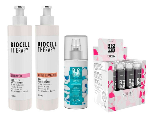 Set Biocell Therapy Nutriv Exiline Profesional Peluqueria