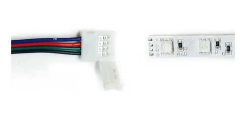 Conector Led Con Cables Tira 2835 5050 Rgb Monocromatica