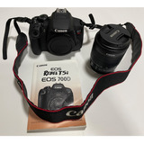Câmera Canon Eos Rebel T5i Dslr Com Manual E Recarregador