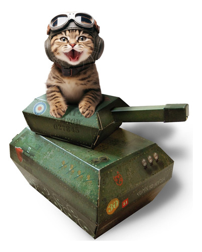 Casa De Juego Para Gatos Serie Uck Uk, Tamaño Tank