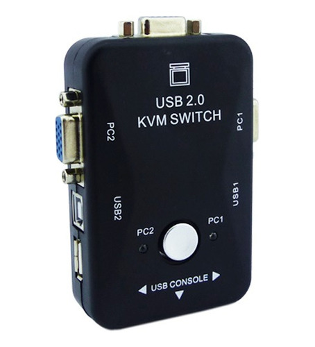 Switch Kvm, Conecta  2 Pc A, Un Teclado , Mouse Y Pantalla