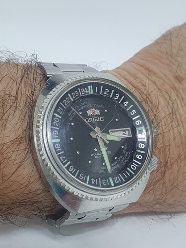 Relógio Orient 3 Estrelas World Diver Automátic Antigo Do Vo