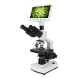 Microscopio Trinocular Compuesto De 7 Pulgadas, Pantalla De