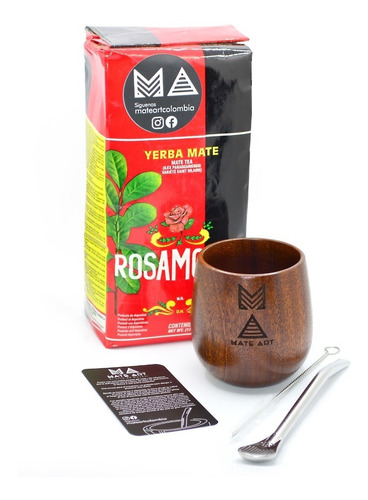 Combo Yerba Mate Madera Mateart