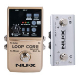 Loopera Nux Loop Core Deluxe + Footswitch P/ Guitarra Bajo