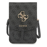 Funda Cartera Guess Diseño 4g Metálico Color Negro