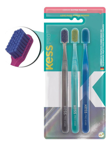 Escova Dental Extra Macias Kess Pro Belliz C/3 Un