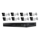 Kit Nvr Hikvision 8ch 1080p Poe + 8 Cámaras Ip 2mp Magnotec