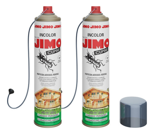 2 Mata Cupim Gimo Rapido Mata Tudo Aerosol 400ml