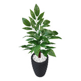 Planta Brasileirinho Verde Artificial Com Vaso Decoração