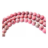 Turquesa Rosa 6mm Piedra Bisuteria Pulsera 3 Tiras