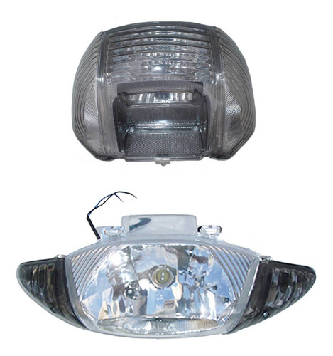 Kit Faros Opticas Cristal Fume Guerrero 110 Trip Tunning