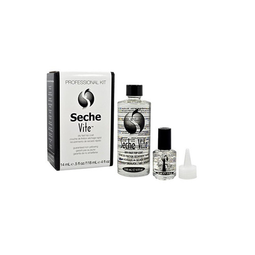 Seche Vite Kit Esmalte Brillo Secante Unasseche Vitetop Coat