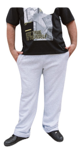 Jogging Pantalon Friza Recto De Hombre Talles Grandes