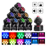 Efectos Luz Led Rgbw 150w Cabezal Movible Láser Dj Luces Dmx