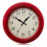 Ocest Reloj De Pared De Cocina Pequeo Color Rojo Retro De 9