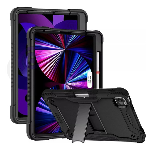 Carcasa 360° Para iPad Pro 12.9 2020/2021 Negra.