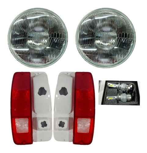 F100 F150 F250 67 68 69 70 71 72 Calaveras Y Faros Foco Led