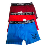 3 Boxer Calzón Niño Algodón Trusa Cómodo Colores Tallas