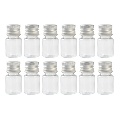 12 Botellas De Reactivos Químicos, Recipientes De Vidrio Par
