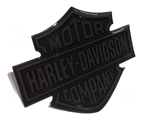 Adesivo Emblema Harley Davidson Resinado Moto Capacete Carro
