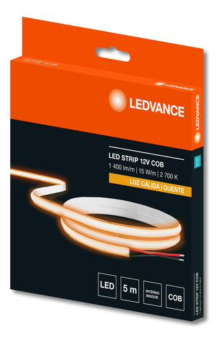 Ledvance 7020297 - Fita Ecoflex Cob 15w 2700k 12v Ip20 5m