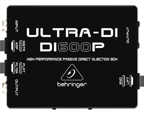 Direct Box Passivo Behringer Di600p P/ Guitarra Baixo Violão