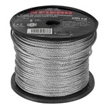 Cable Rígido 1/8' De Acero 7x7 Hilos Carrete 75 M