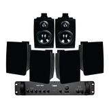 Kit Som 6 Jbl C621p + Pwm1600 Fm 400wrms Rest,loja,academia