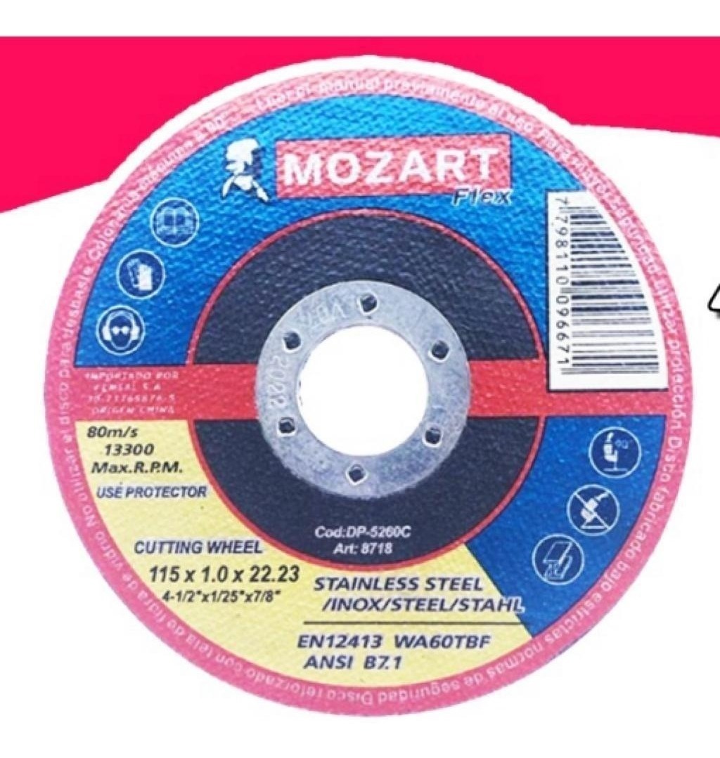 DISCO CORTE METAL 115 X 1,6MM - MOZART