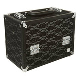 Caboodles Make Me Over 4 Tray Train Case, Black Lace, 3.5