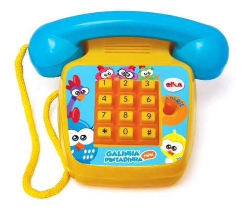 Telefone Galinha Pintadinha Foninho Infantil Musical - Elka