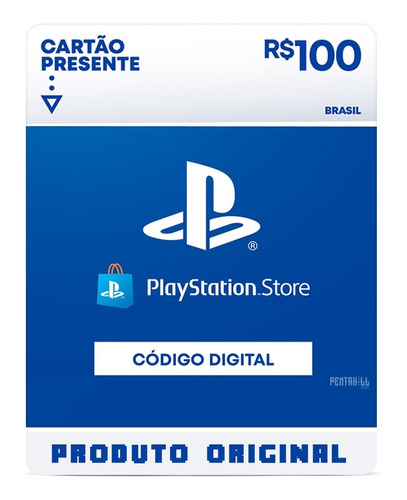 Cartão Playstation Br Brasil Psn R$100 Reais