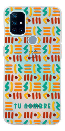 Funda Para Oneplus Tribal Étnico Abstracto Con Nombre