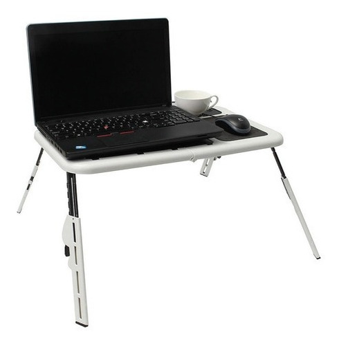 Mesa Portátil Notebook Laptop Plegable 2 Ventiladores E Tabl
