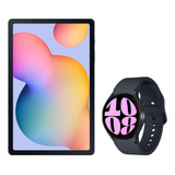 Tab S6 Lite 128gb - Cinza + Galaxy Watch6 Bt 40mm - Grafite