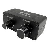 Controlador De Volume Portátil Rca De 3,5 Mm Para Pré-amplif