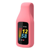 Funda Clip De Silicona Para Fitbit Charge 5 -rosa