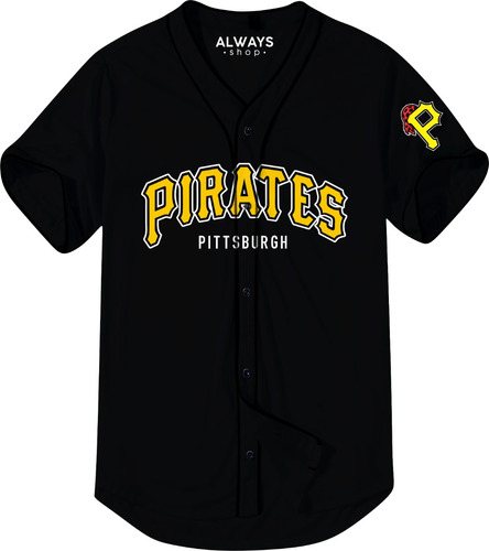 Camisola Jersey Pirates Pittsburgh M1 Negro Ch M G Eg 2eg