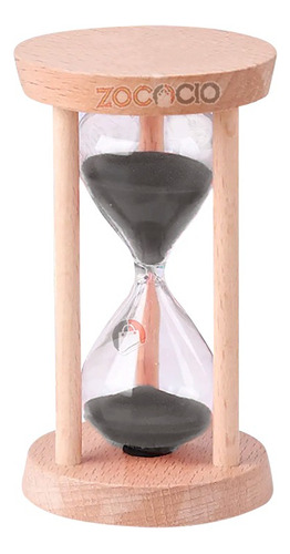Temporizador Reloj De Arena 10 Minutos Decorativo O Cocina Color Negro Elegante