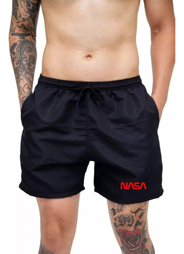 Bermuda Short Praia Nasa Masculino Mauricinho Várias Cores