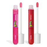 Combo Gloss Intense Bubbaloo: Tutti-fruti 5ml + Morango 5ml