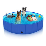 Piscina Para Perros Extra Grande, Compatible Con Perros Y Ga