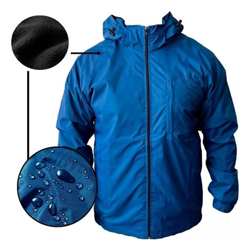 Corta Viento Mujer Impermeable Con Polar